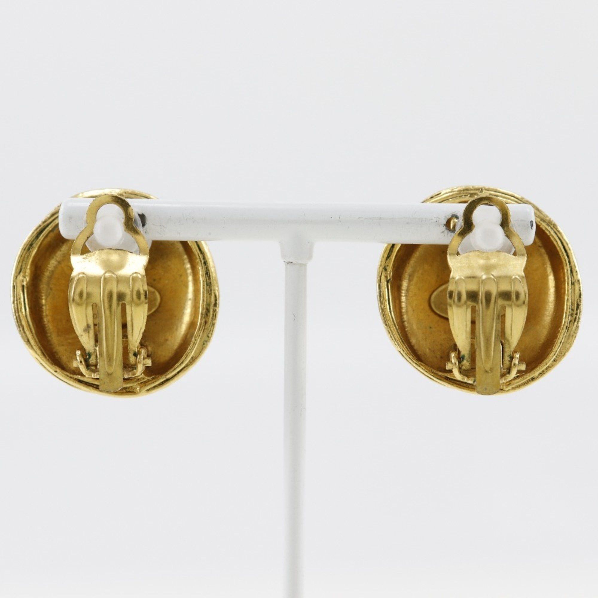 Chanel CHANEL Coco Mark Earrings, Gold Plated, 1994, 94A, Approx. 26.0g, COCO Mark, Women's Size ONE SIZE - 3 Thumbnail