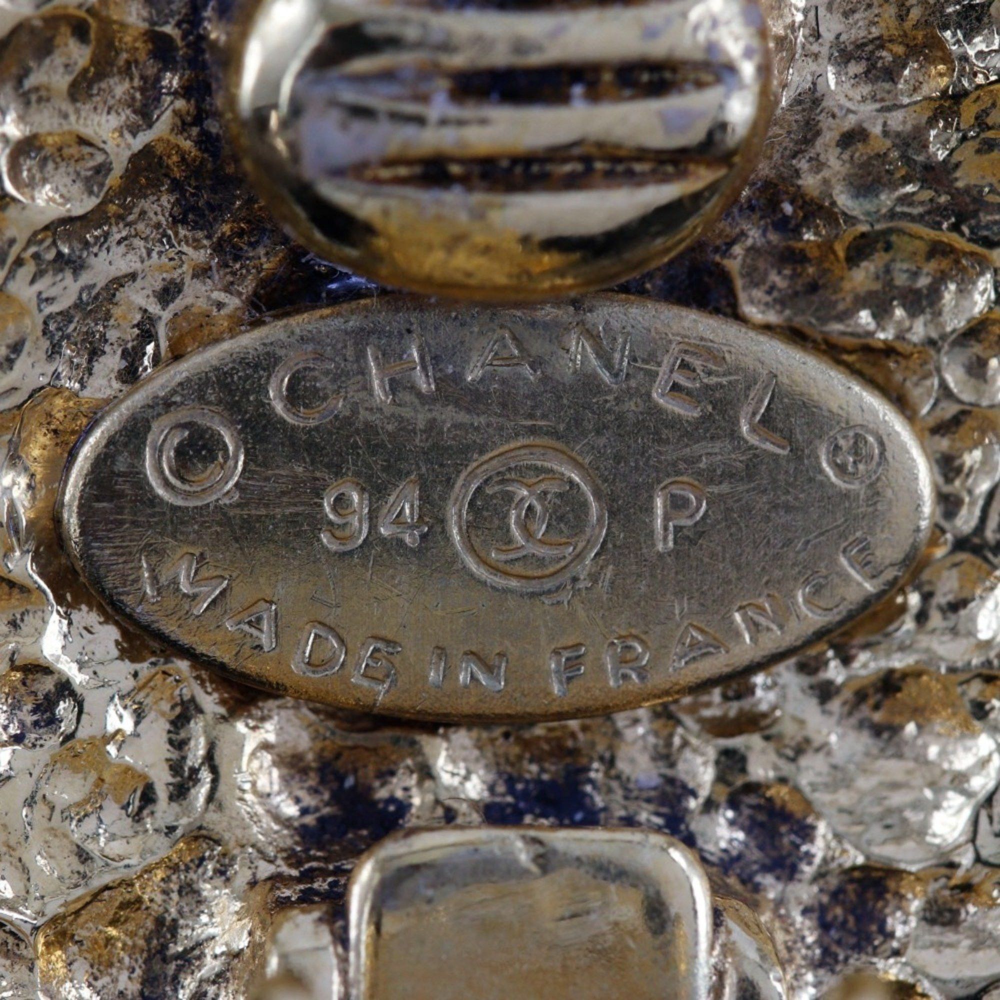 Chanel CHANEL Coco Mark Earrings, Gold Plated, 1994, 94P, Approx. 24g, COCO Mark, Women's Size ONE SIZE - 6 Thumbnail