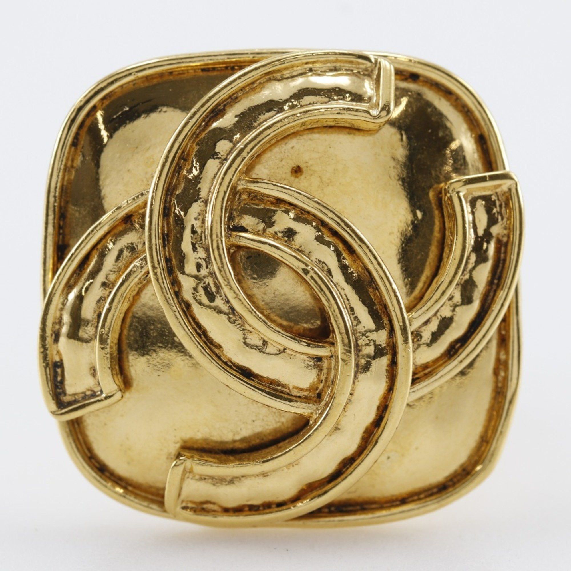 Chanel CHANEL Coco Mark Earrings, Gold Plated, 1994, 94P, Approx. 24g, COCO Mark, Women's Size ONE SIZE - 4 Thumbnail
