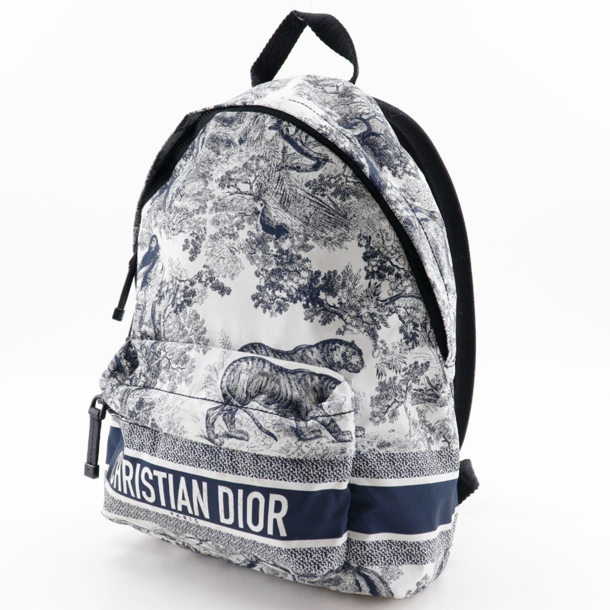 Dior Christian Dior Small Backpack Rucksack/Daypack Toile de Jouy M6108SNTJ Nylon Black/White 2way A5 Double Women's Size ONE SIZE - 2 Thumbnail