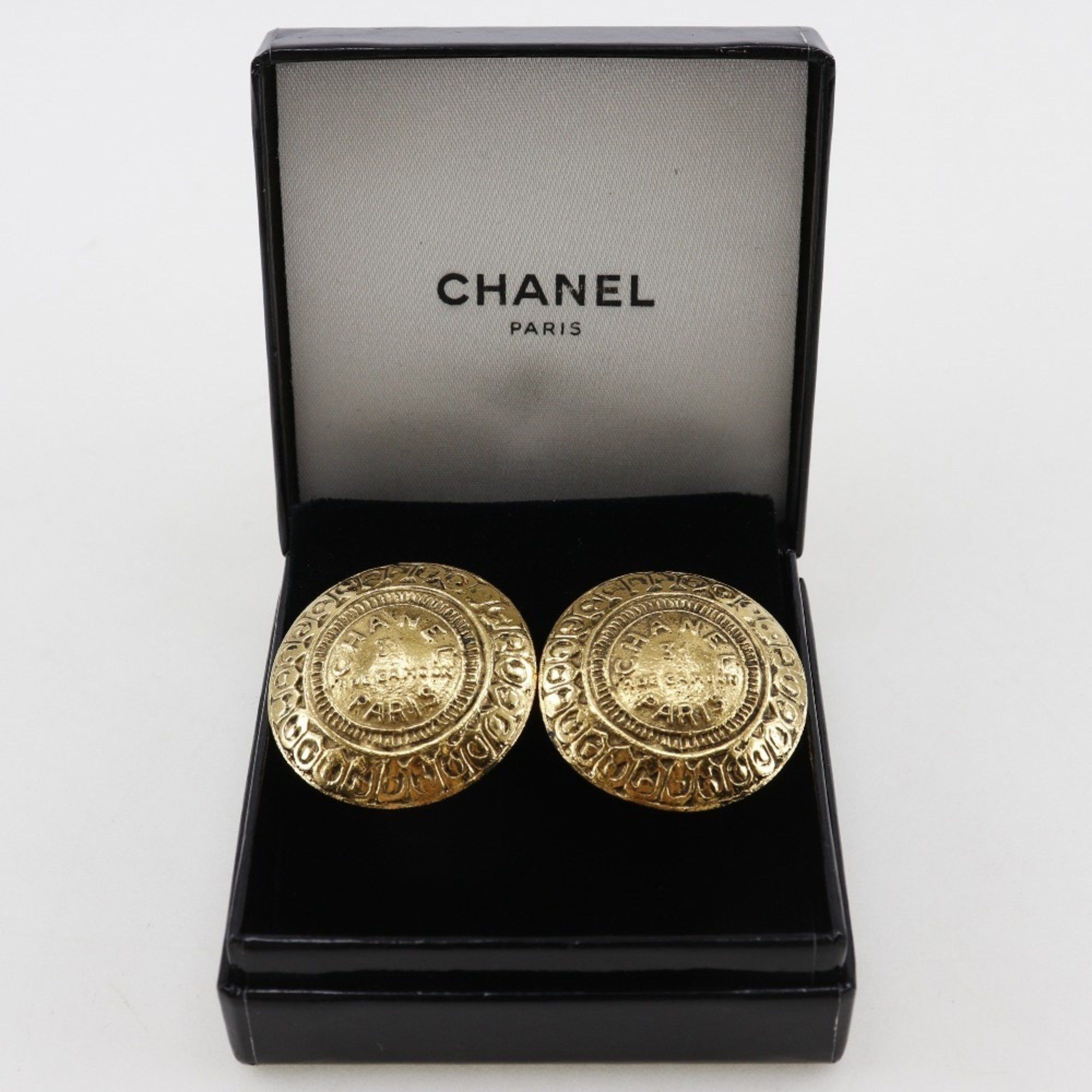 Chanel CHANEL COCO Mark Earrings 31 RUE CAMBON Gold Plated Approx. 30.0g Women's Size ONE SIZE - 10 Thumbnail