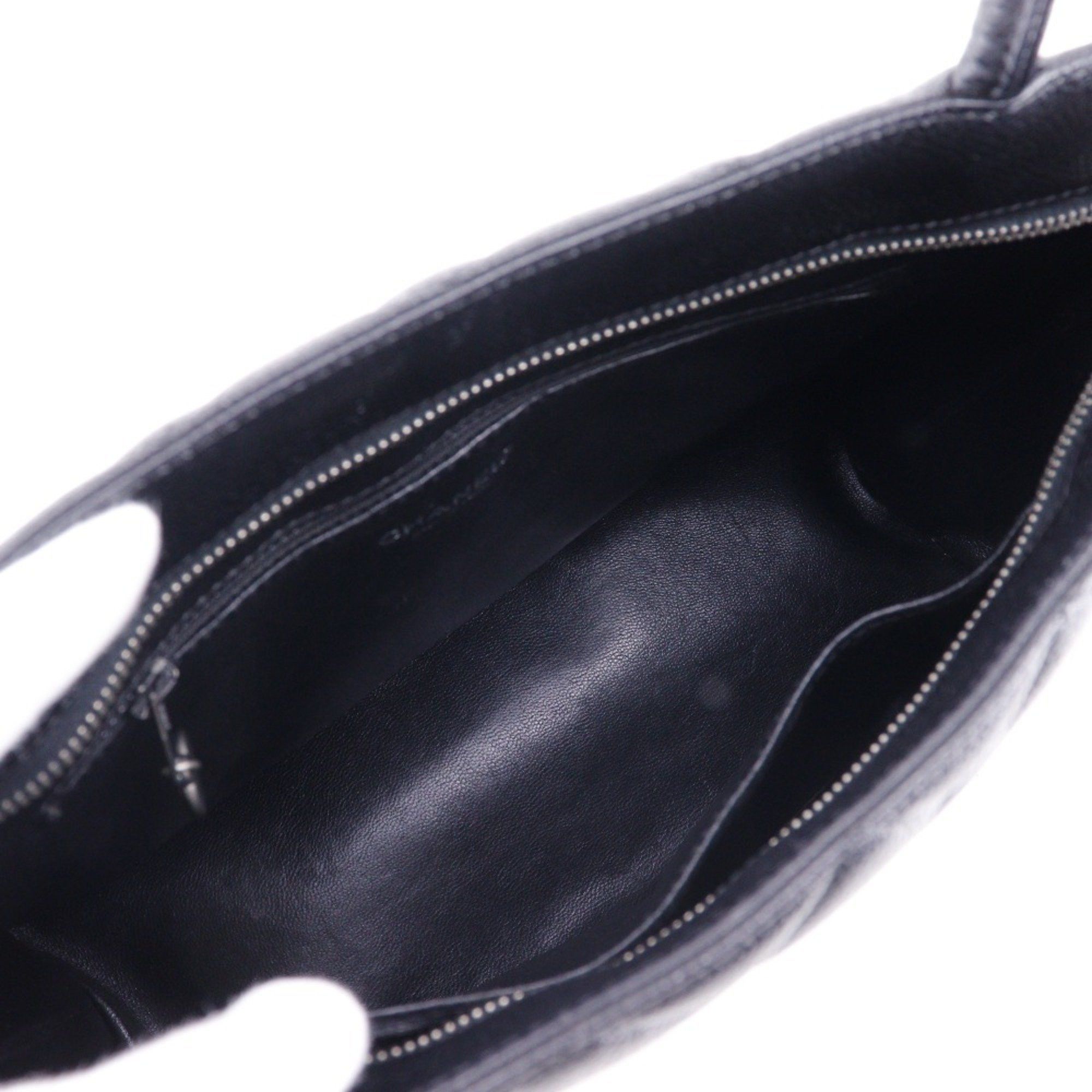 Chanel CHANEL Reprint Tote Bag Caviar Skin Black A5 Medallion Women's Size ONE SIZE - 6 Thumbnail