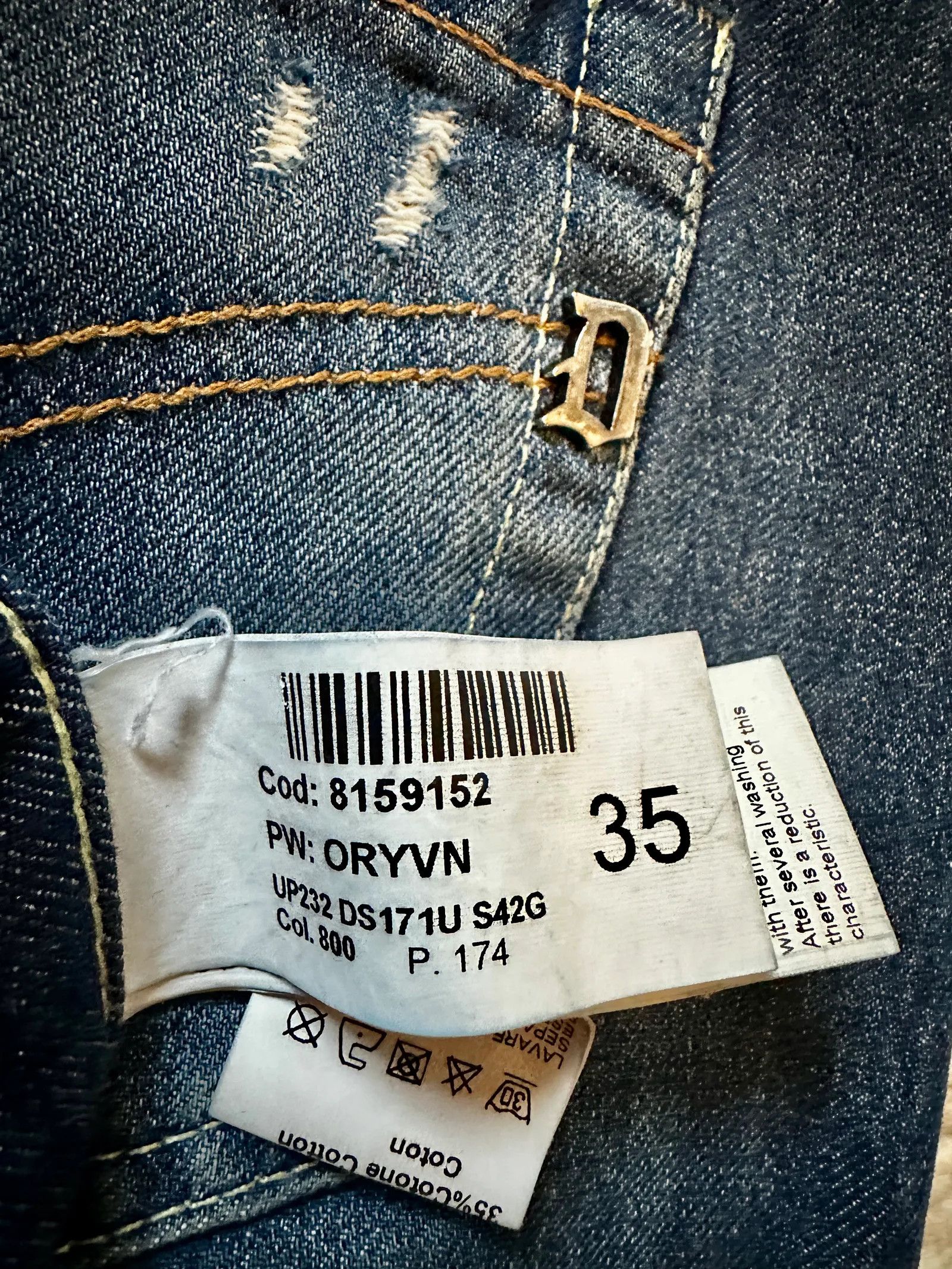 Dondup Dondup George slimfit Jeans Size US 34 / EU 50 - 2 Thumbnail