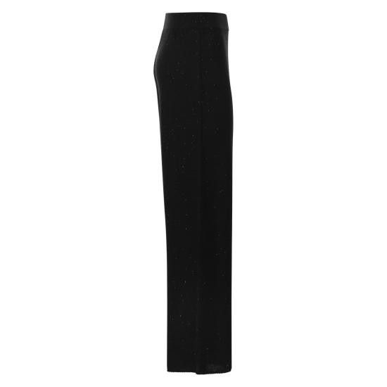Fabiana Filippi FABIANA FILIPPI Women Straight Pants PAD274F726 D273 BLACK Size 28" / US 6 / IT 42 - 3 Thumbnail