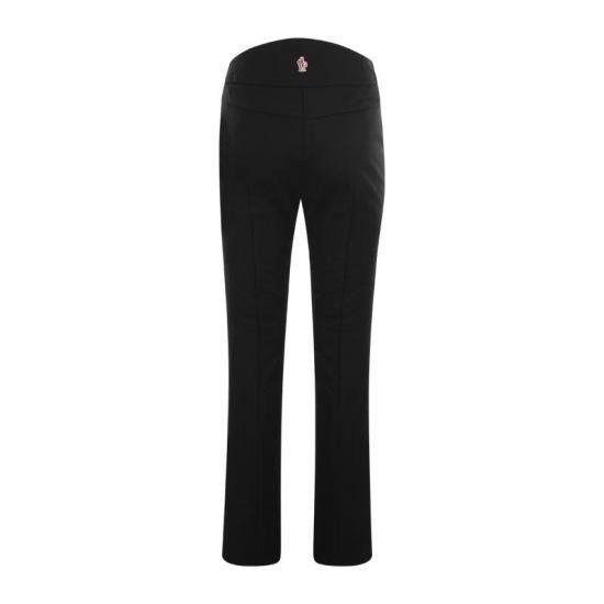 Moncler MONCLER Women Straight Pants I20982A0000653064 BLACK Size 27" / US 4 / IT 40 - 2 Thumbnail