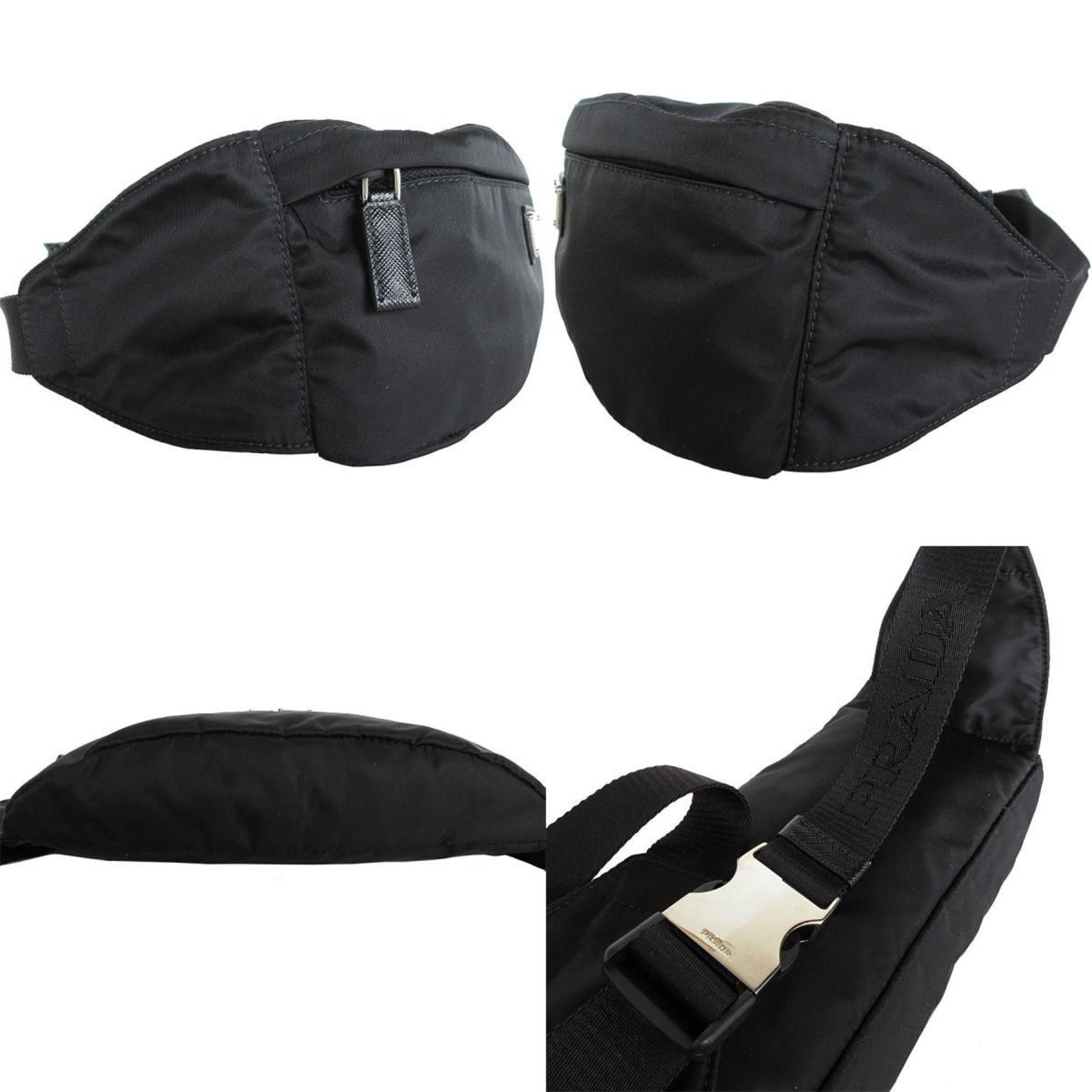 Prada PRADA Body Bag Nylon Black Silver Men's s0423f Size ONE SIZE - 3 Thumbnail