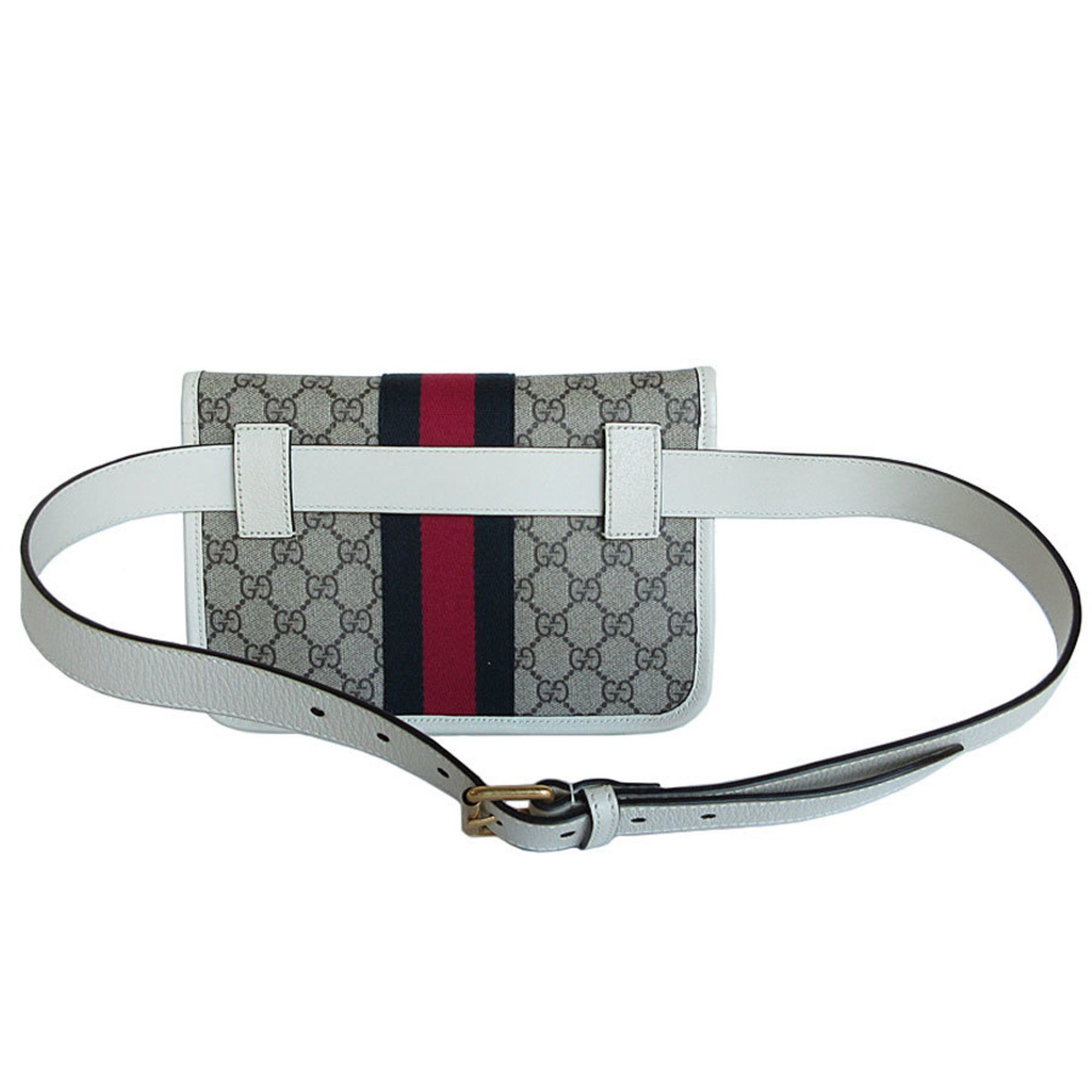 Gucci GUCCI Waist Bag Belt Ophidia GG Supreme Canvas Leather Beige Brown Off-White Gold Men's 574081 s0427a Size ONE SIZE - 2 Thumbnail