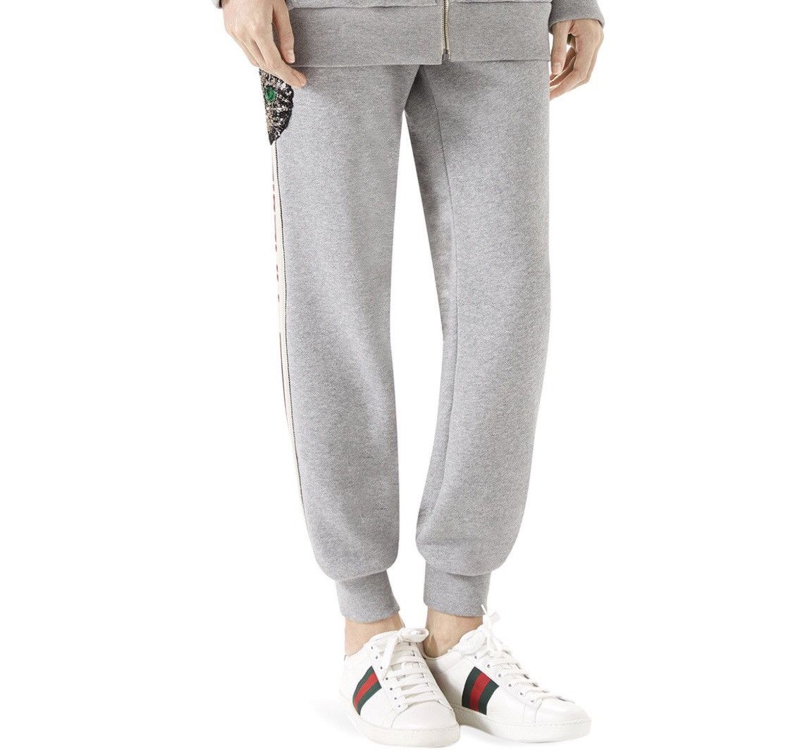 Gucci cat sweatpants hotsell