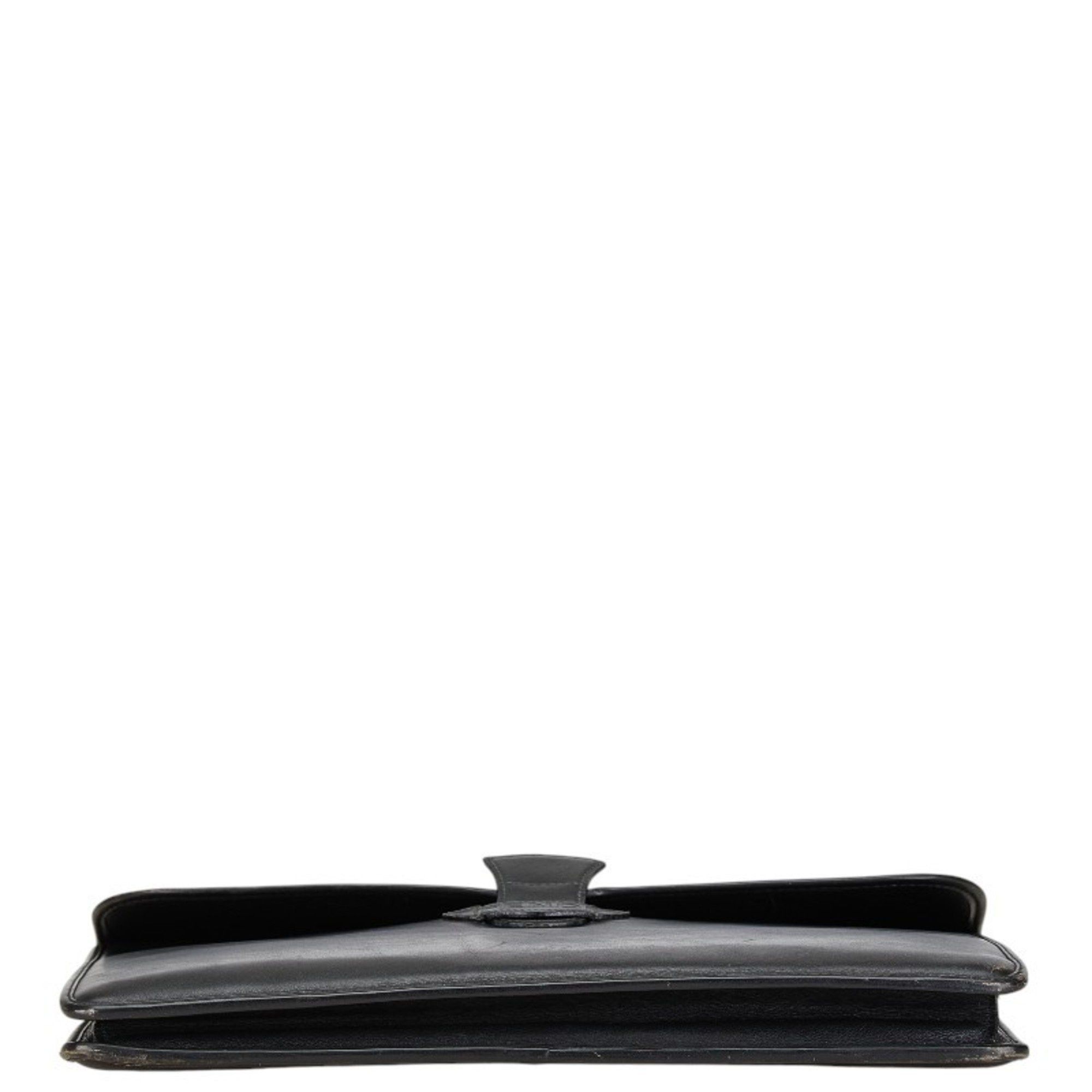 Fendi FENDI Clutch Bag Second Black Leather Men's Size ONE SIZE - 3 Thumbnail