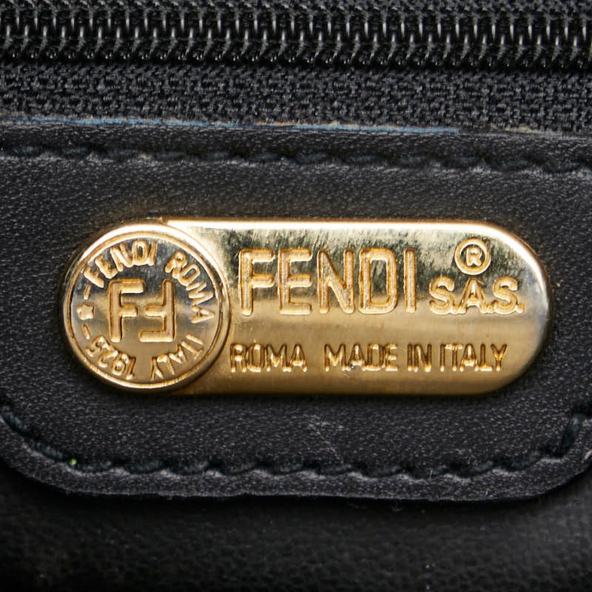 Fendi FENDI Clutch Bag Second Black Leather Men's Size ONE SIZE - 7 Thumbnail