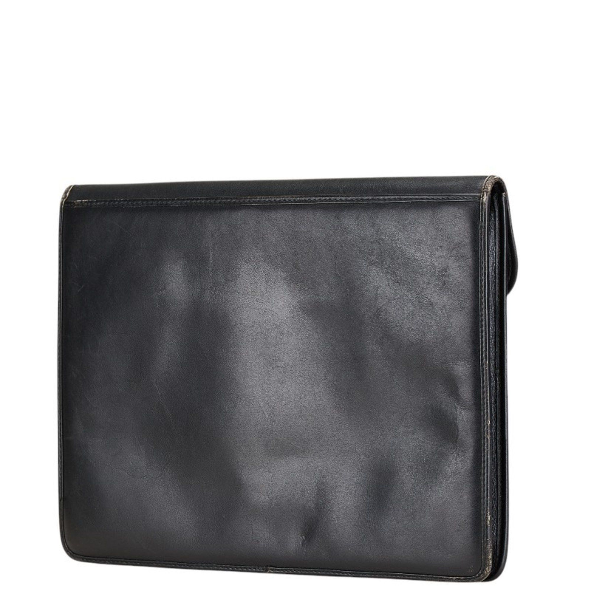Fendi FENDI Clutch Bag Second Black Leather Men's Size ONE SIZE - 2 Thumbnail