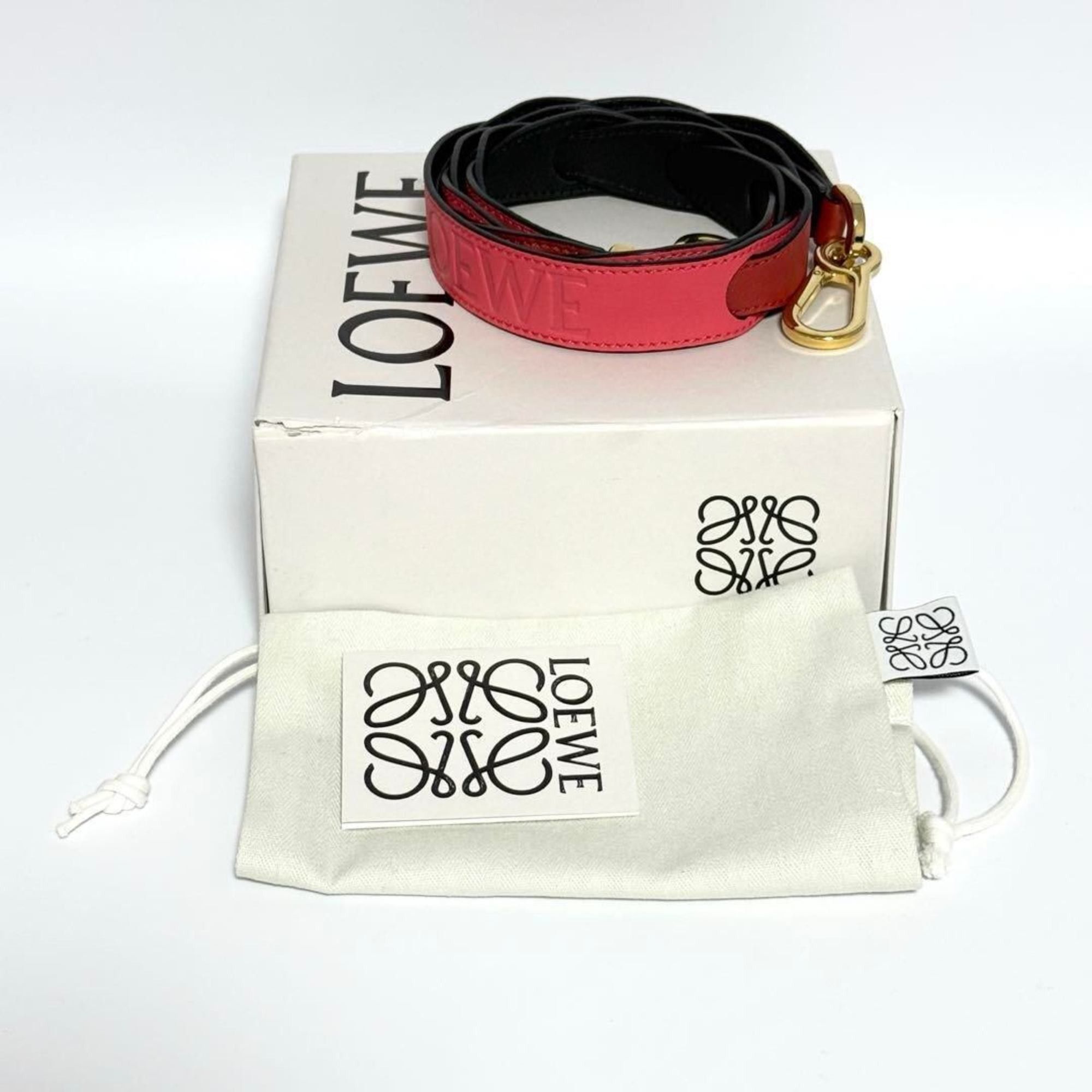 Loewe Loewe Women's Shoulder Bag Strap Belt Red Size ONE SIZE - 10 Thumbnail