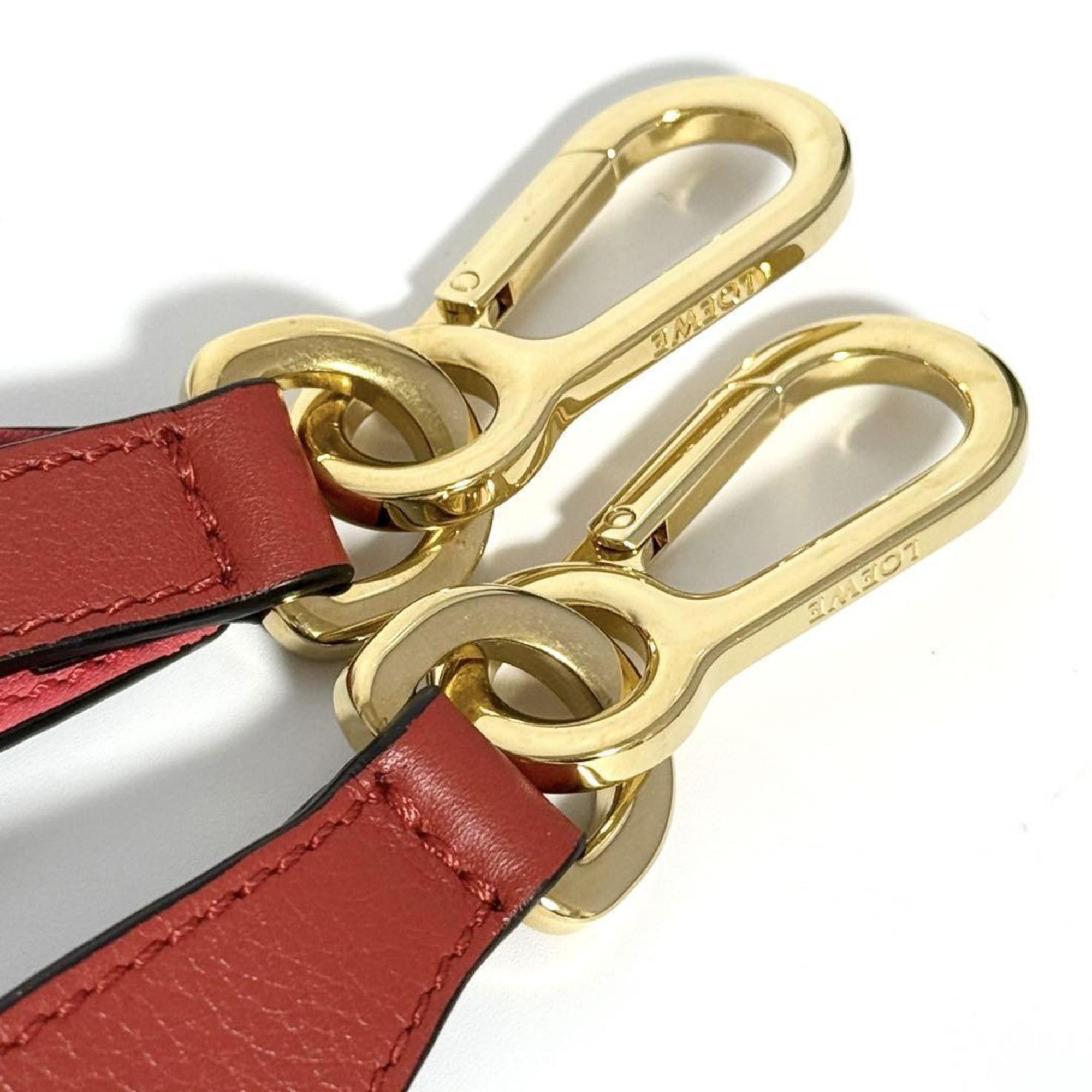 Loewe Loewe Women's Shoulder Bag Strap Belt Red Size ONE SIZE - 8 Thumbnail