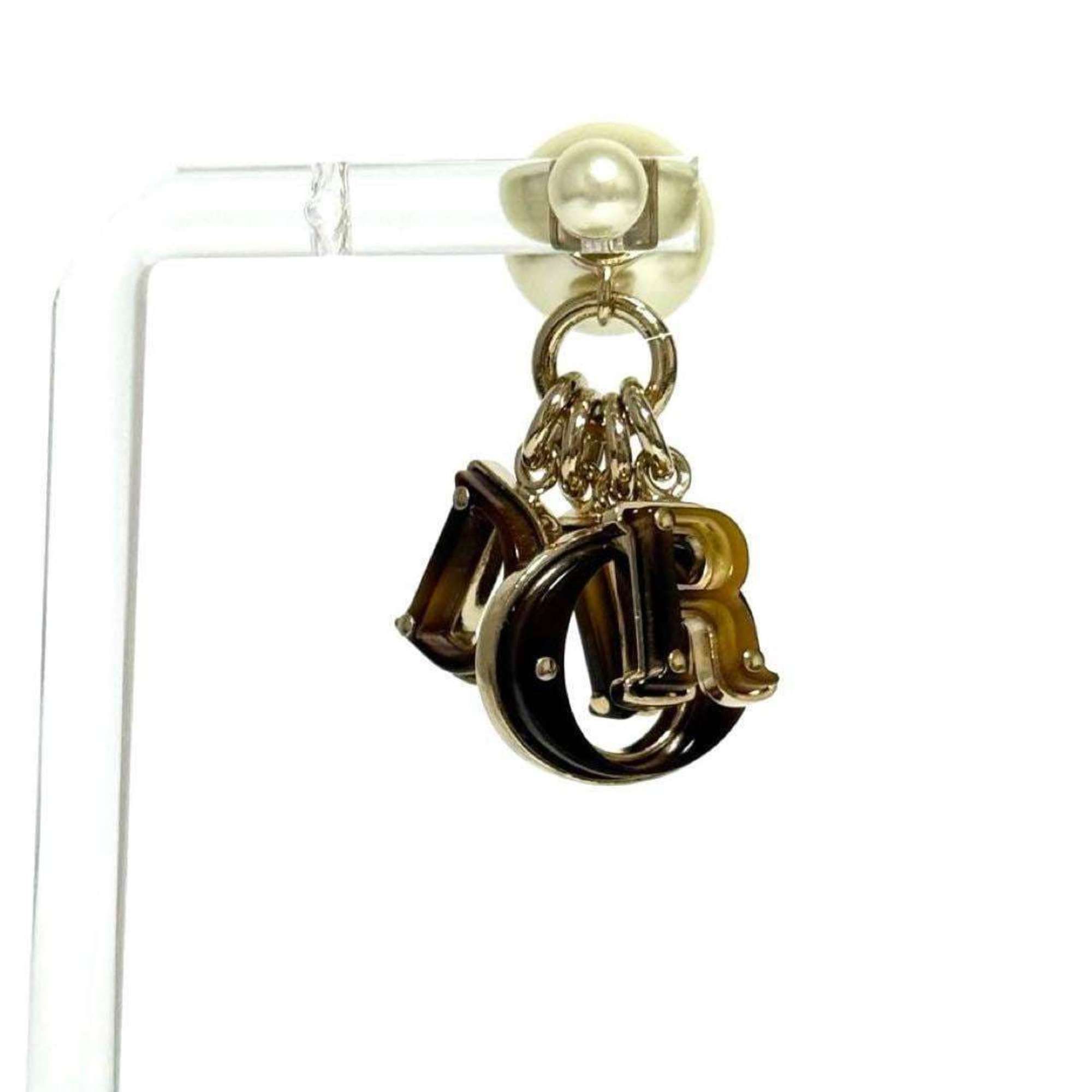Dior Christian Dior Dior Women's Tribal Single Earring in Tortoise Shell Size ONE SIZE - 4 Thumbnail