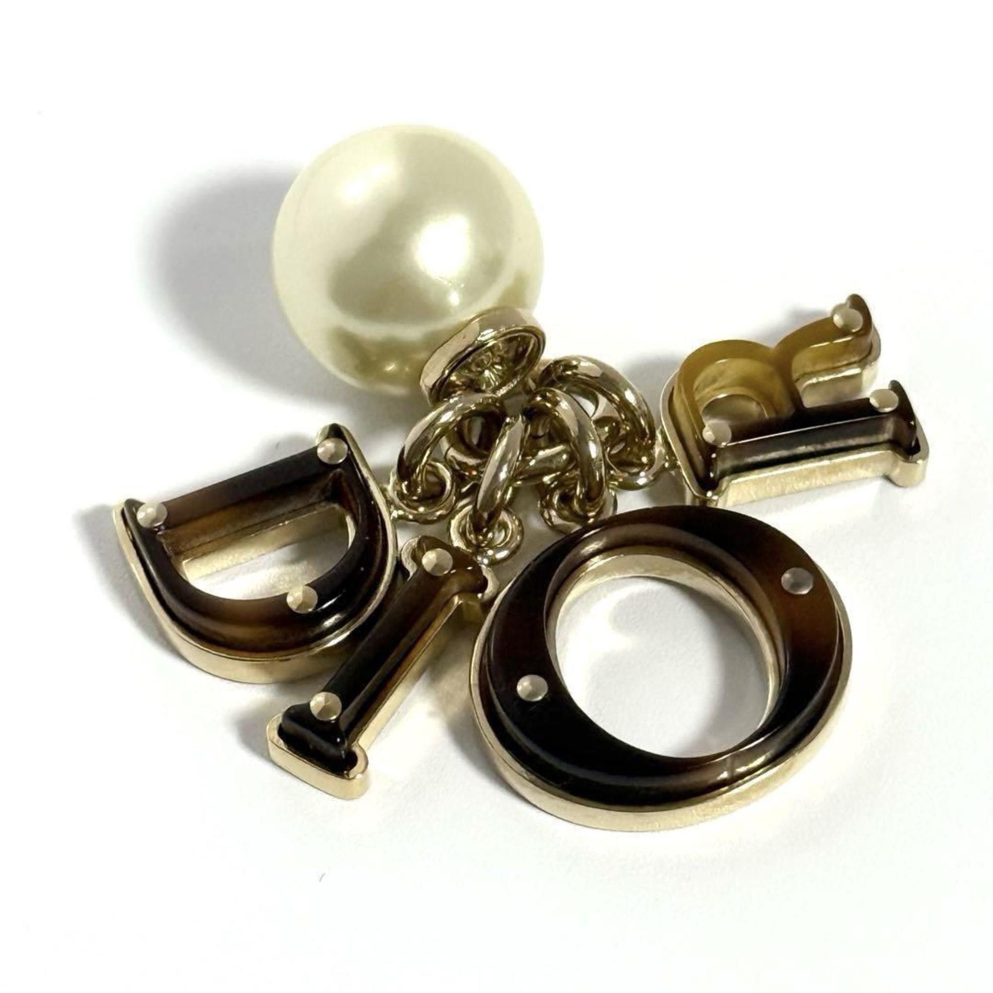 Dior Christian Dior Dior Women's Tribal Single Earring in Tortoise Shell Size ONE SIZE - 2 Thumbnail