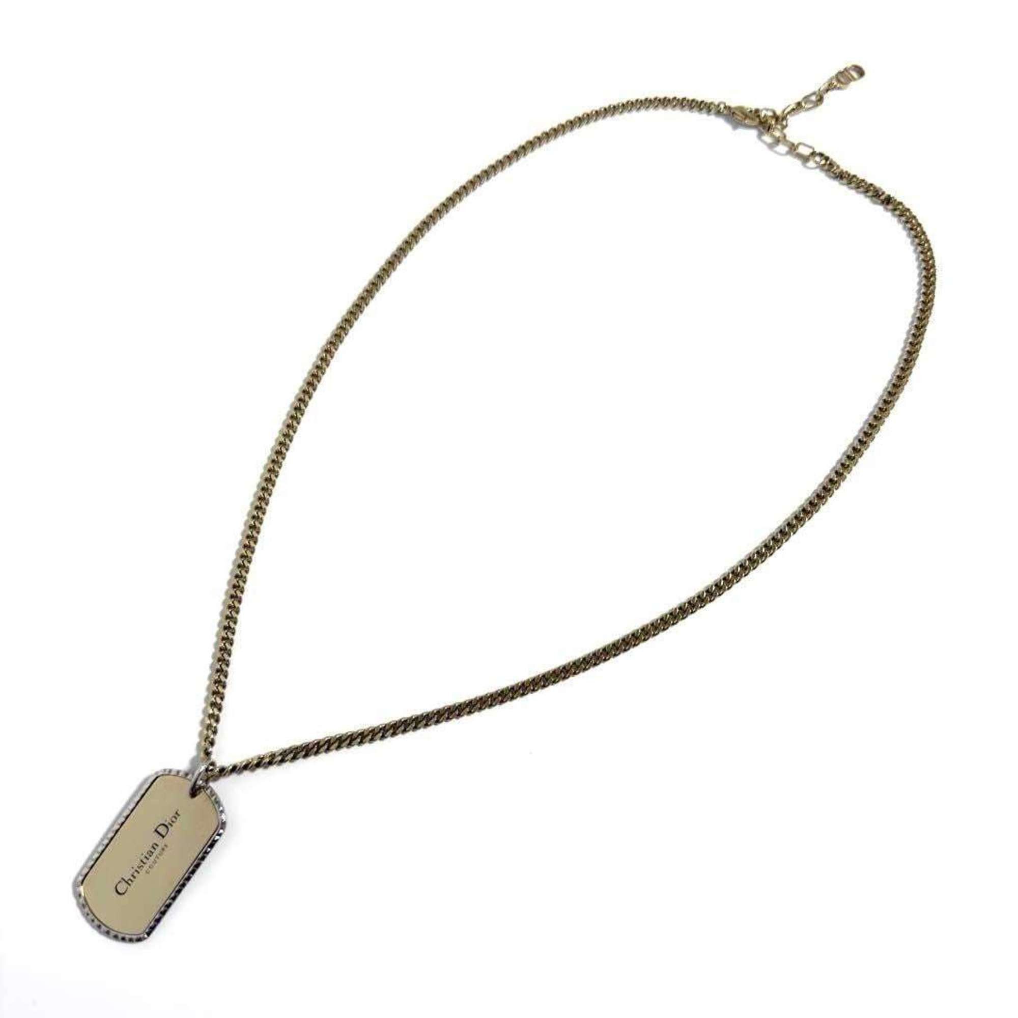 Dior Christian Dior Dior Men's Pendant Necklace Dog Tag Couture Size ONE SIZE - 2 Thumbnail