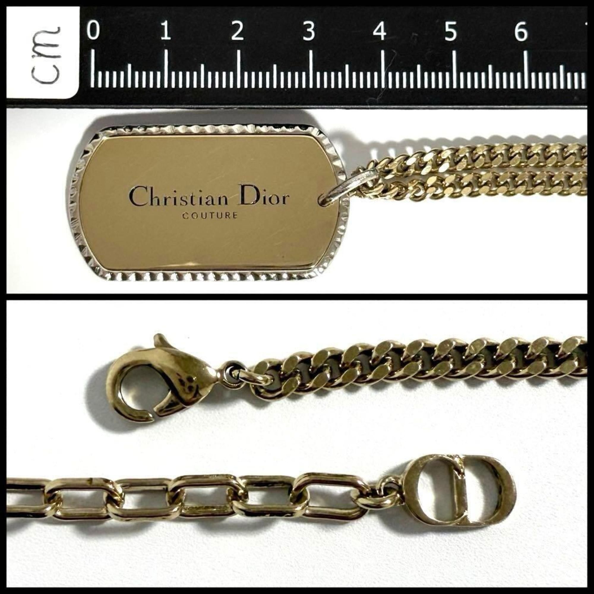 Dior Christian Dior Dior Men's Pendant Necklace Dog Tag Couture Size ONE SIZE - 8 Thumbnail