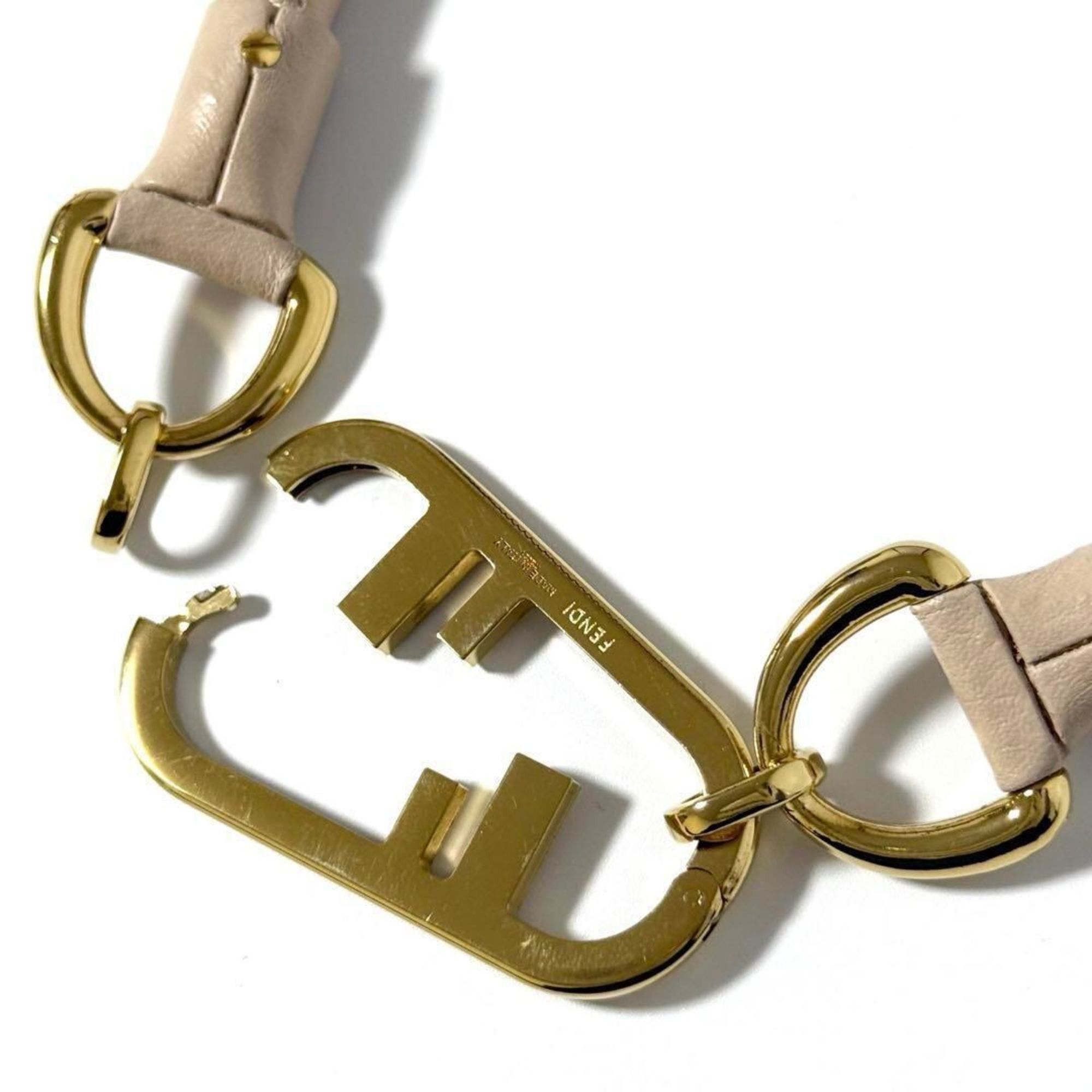 Fendi Fendi Orlock Leather Choker Necklace Pendant Size ONE SIZE - 4 Thumbnail