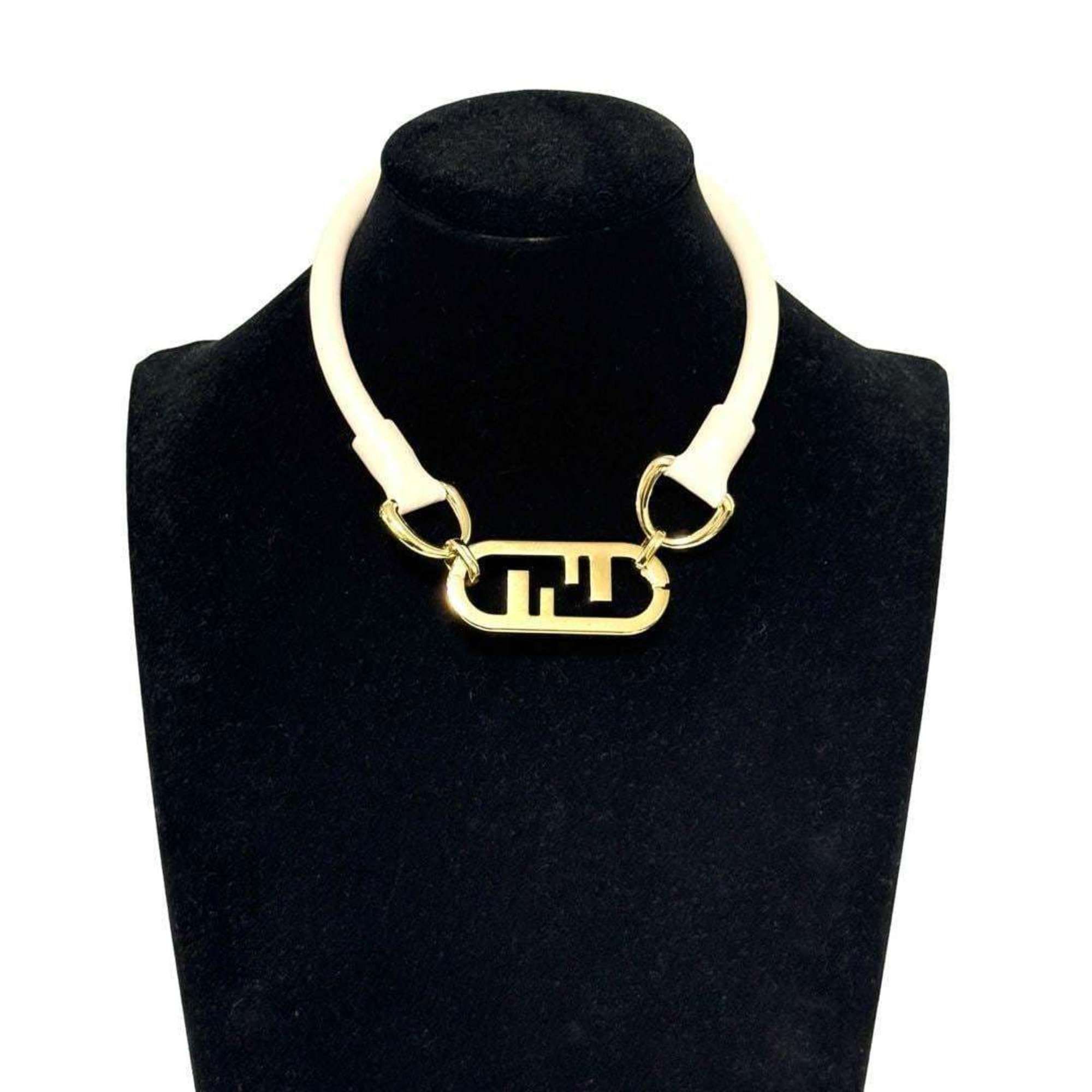Fendi Fendi Orlock Leather Choker Necklace Pendant Size ONE SIZE - 10 Thumbnail