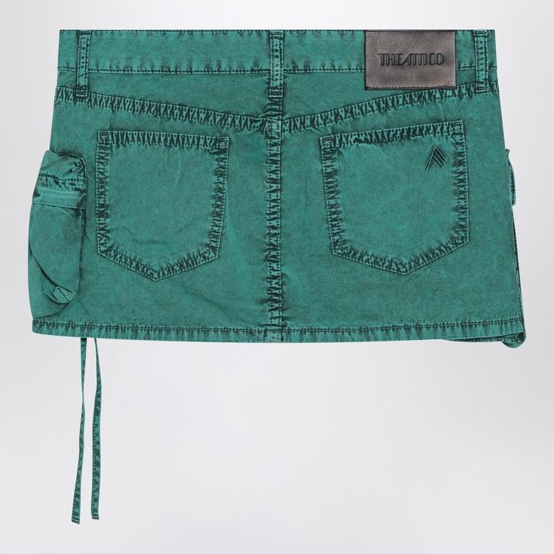 The Attico The Attico Fay Green Cargo Miniskirt Size 27" / US 4 / IT 40 - 2 Thumbnail