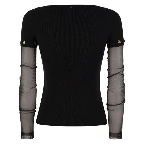 Sportmax SPORTMAX Women Sweater 2512361111600 BLACK Size XS / US 0-2 / IT 36-38 - 2 Thumbnail