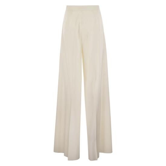 Max Mara MAX MARA Women Straight Pants 2511131011600 WHITE Size 26" / US 2 / IT 38 - 2 Thumbnail