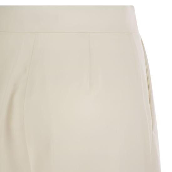 Max Mara MAX MARA Women Straight Pants 2511131011600 WHITE Size 27" / US 4 / IT 40 - 4 Thumbnail