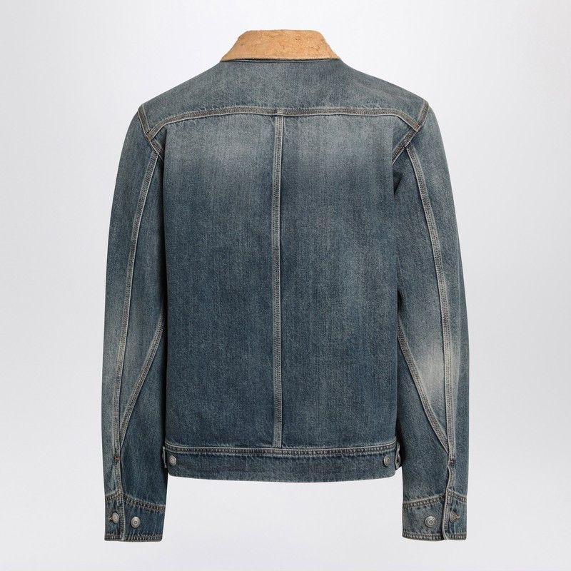 Alexander McQueen Alexander Mcqueen Denim Jacket With Suede Collar Size US M / EU 48-50 / 2 - 2 Thumbnail