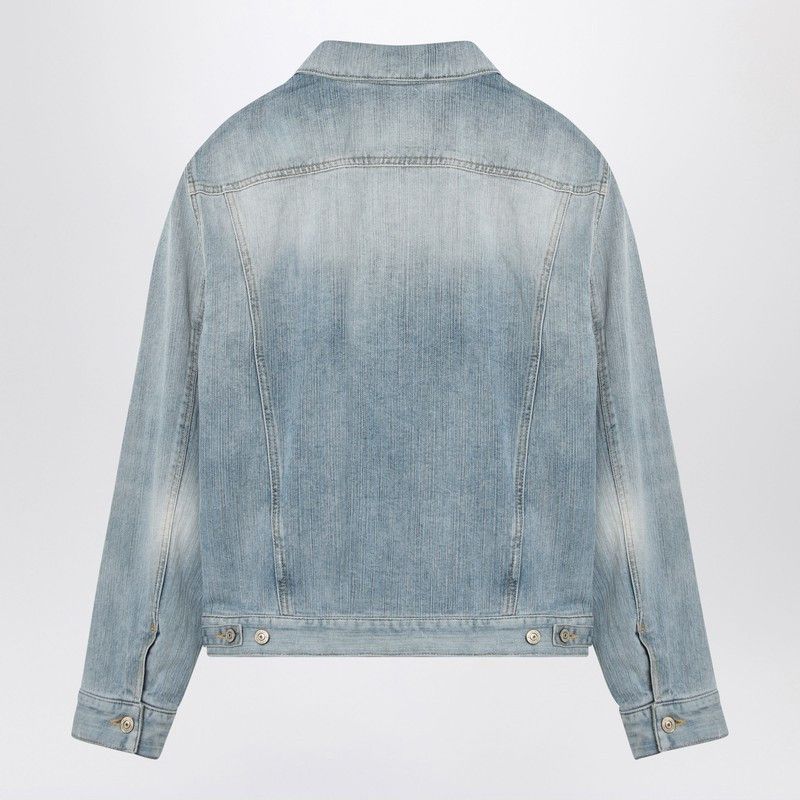 Balenciaga Balenciaga Light Blue Denim Jacket Size S / US 4 / IT 40 - 2 Thumbnail