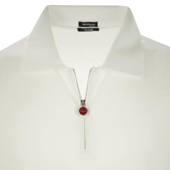 Kiton KITON Men Polo Shirts UMKX33Z40C00Y WHITE Size US L / EU 52-54 / 3 - 4 Thumbnail