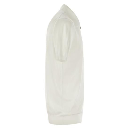 Kiton KITON Men Polo Shirts UMKX33Z40C00Y WHITE Size US XXL / EU 58 / 5 - 3 Thumbnail
