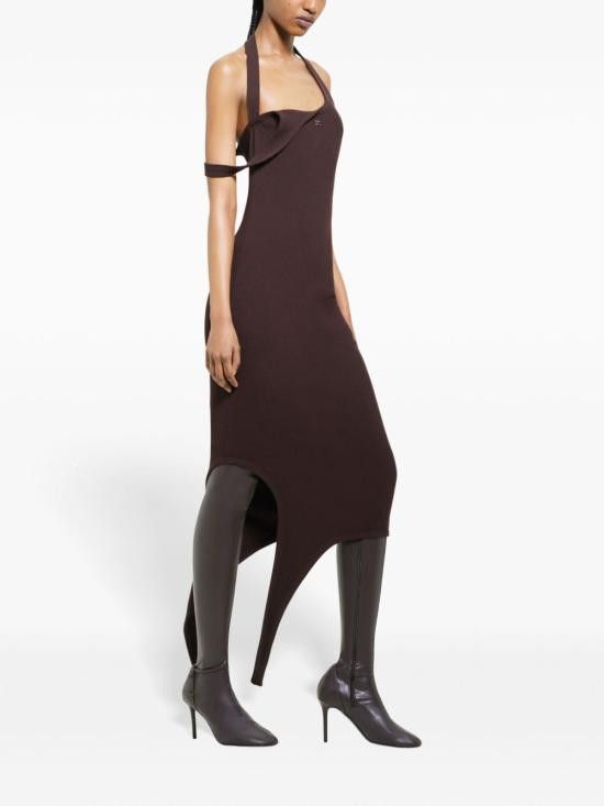 Courreges COURREGES Women Mid Skirts 424MRO484 FI00011983 Brown Size M / US 6-8 / IT 42-44 - 2 Thumbnail