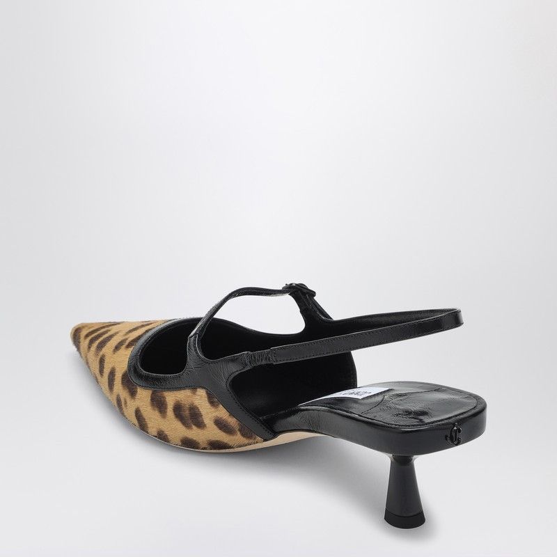 Jimmy Choo Jimmy Choo Didi 45 Slingback In Leopard Print Pony Skin Size US 7 / IT 37 - 2 Thumbnail