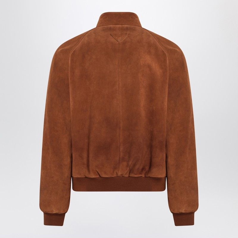 Prada Prada Camel-Coloured Suede Bomber Jacket Size US M / EU 48-50 / 2 - 2 Thumbnail