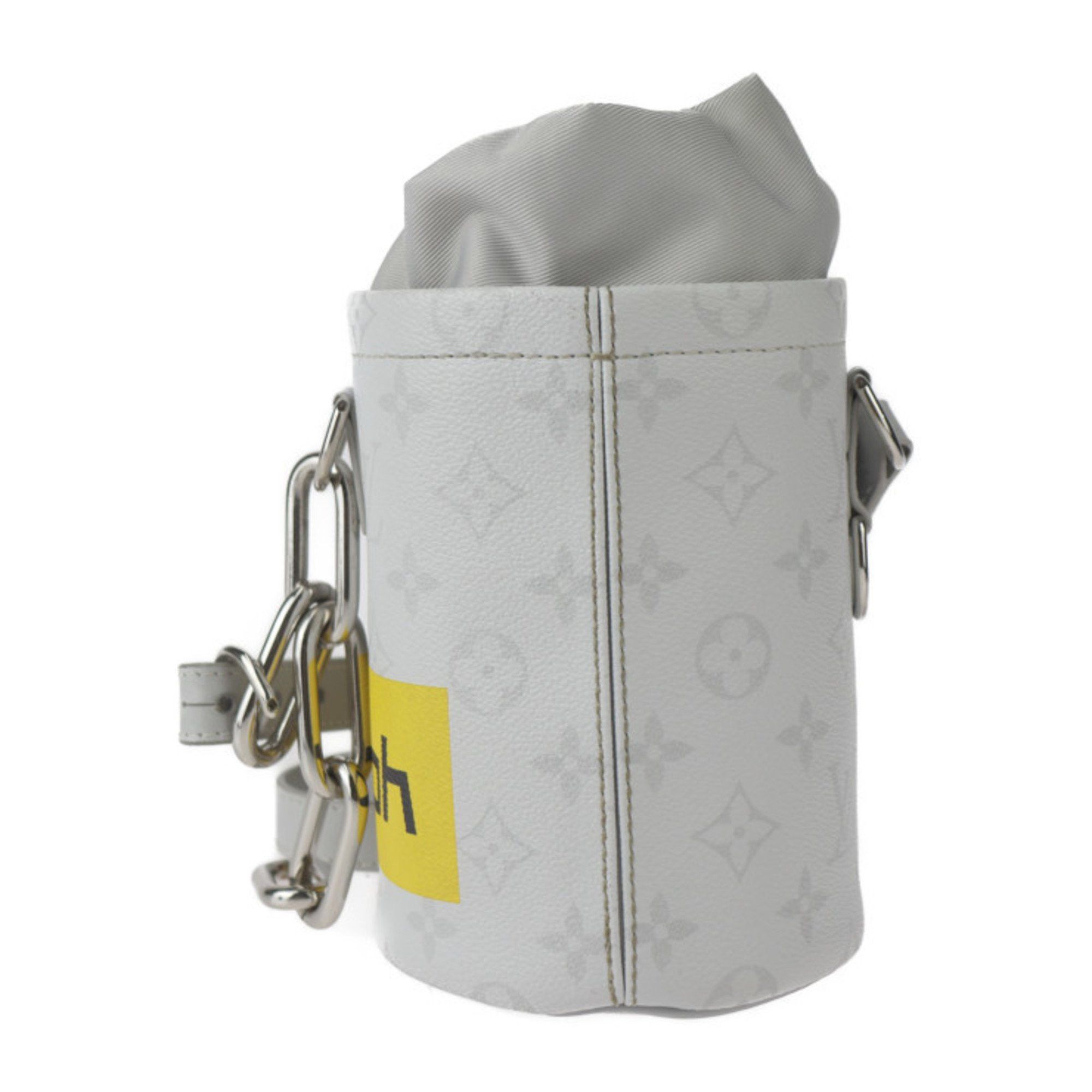 Louis Vuitton Louis Vuitton Chalk Nano Bag White Monogram Shoulder M44631 Leather Grey Pochette Size ONE SIZE - 3 Thumbnail