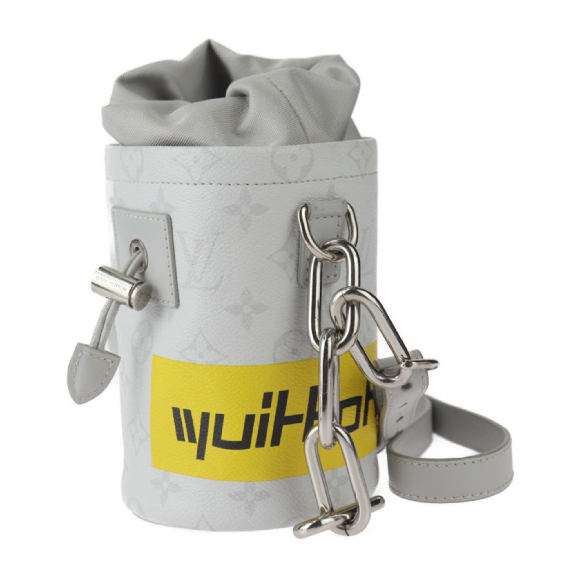 Louis Vuitton Louis Vuitton Chalk Nano Bag White Monogram Shoulder M44631 Leather Grey Pochette Size ONE SIZE - 2 Thumbnail