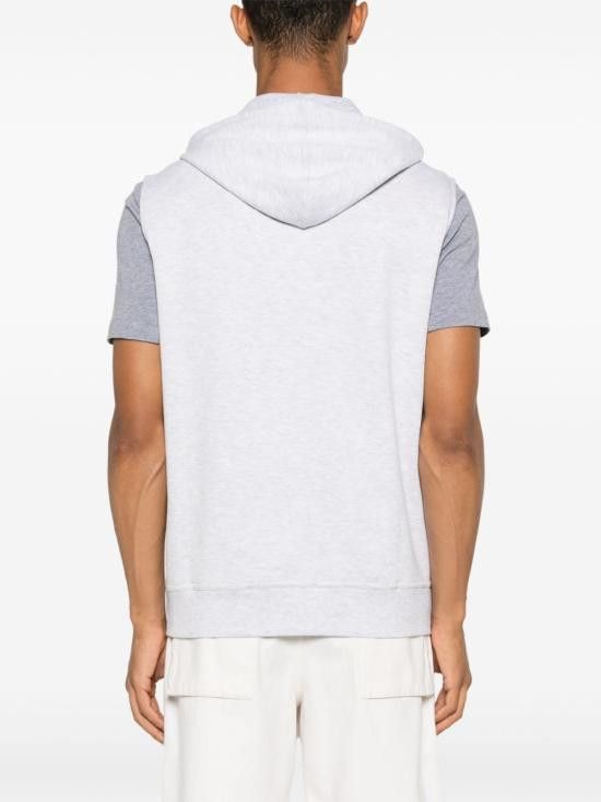 Brunello Cucinelli BRUNELLO CUCINELLI Women Hoodies MM8319079G C1250 Grey Size 3XL / US 20-22 - 4 Thumbnail