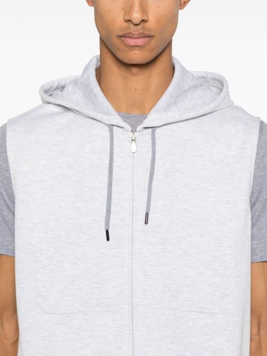 Brunello Cucinelli BRUNELLO CUCINELLI Women Hoodies MM8319079G C1250 Grey Size 3XL / US 20-22 - 5 Thumbnail