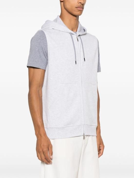 Brunello Cucinelli BRUNELLO CUCINELLI Women Hoodies MM8319079G C1250 Grey Size 3XL / US 20-22 - 2 Thumbnail