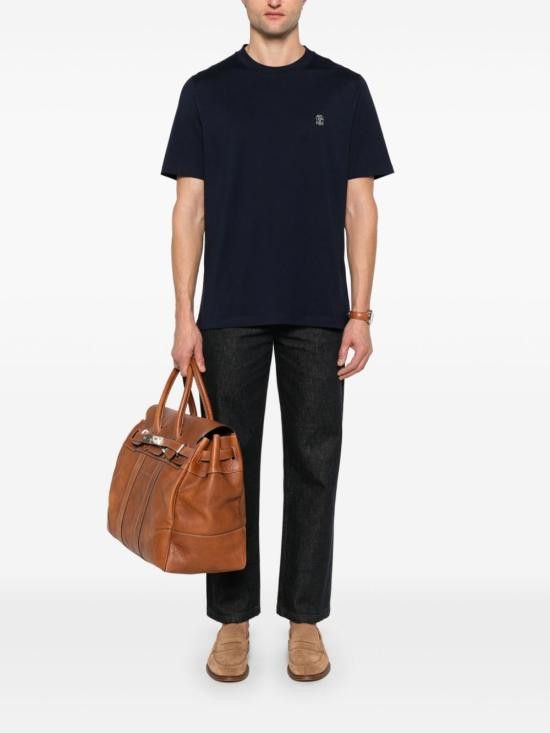 Brunello Cucinelli｜ (M0B137444G C6134) BRUNELLO CUCINELLI Men T-Shirts M0B137444G C6134 Blue