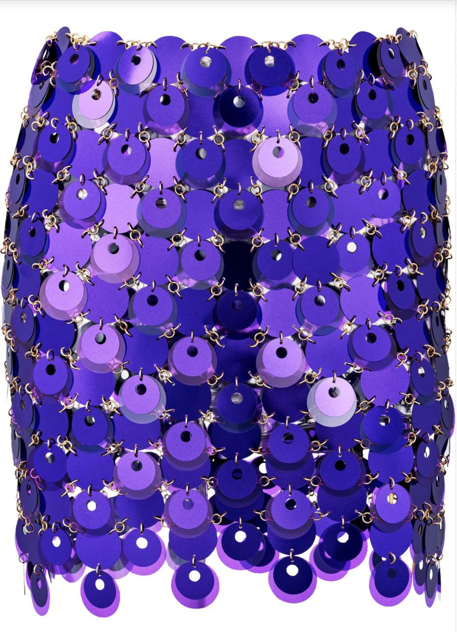 Paco Rabanne Paco Rabanne Paco Rabanne sequin mini skirt Skirt Size 27" / US 4 / IT 40 - 4 Thumbnail