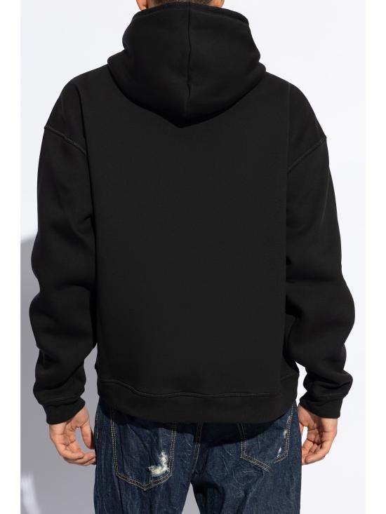 Dsquared2 DSQUARED2 Men Hoodies S79GU0137D25007 900 BLACK Size US XL / EU 56 / 4 - 4 Thumbnail