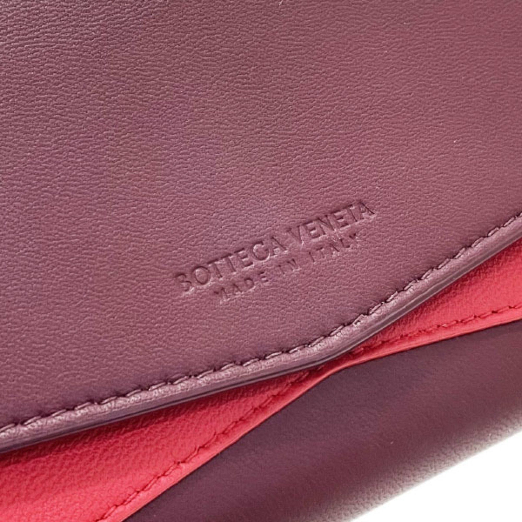 Bottega Veneta Bottega Veneta Bicolor Bi-fold Long Wallet Leather Bordeaux Red 608260 BOTTEGA VENETA ATAR-14142 Size ONE SIZE - 5 Thumbnail