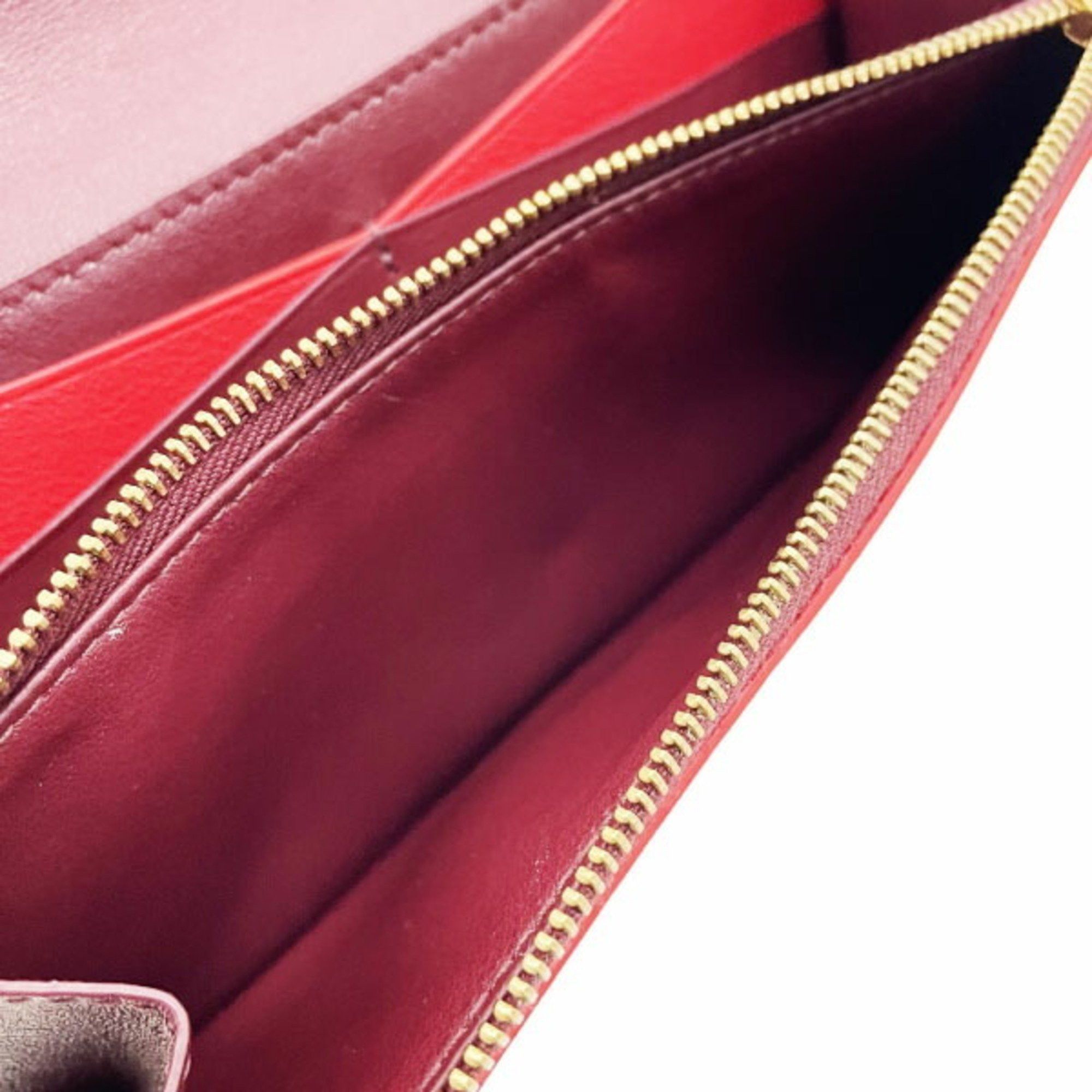 Bottega Veneta Bottega Veneta Bicolor Bi-fold Long Wallet Leather Bordeaux Red 608260 BOTTEGA VENETA ATAR-14142 Size ONE SIZE - 10 Thumbnail