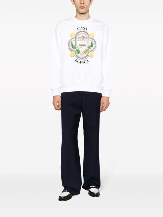 Casablanca CASABLANCA Men Hoodies UMF23JTP00101 LEJOUEUR White Size US S / EU 44-46 / 1 - 3 Thumbnail