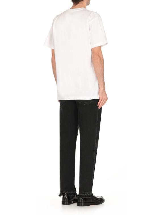 Moschino MOSCHINO Men T-Shirts 0706 02411001 White Size US L / EU 52-54 / 3 - 4 Thumbnail