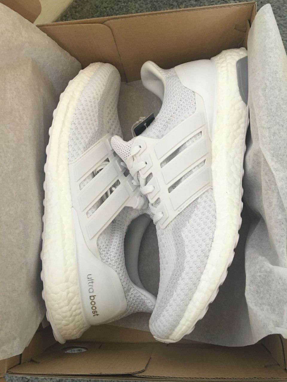 Adidas Triple White Ultra Boost Grailed 7097