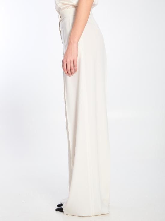Max Mara MAX MARA Women Straight Pants 2511131011600 WHITE Size 27" / US 4 / IT 40 - 3 Thumbnail