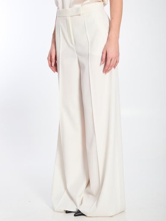 Max Mara MAX MARA Women Straight Pants 2511131011600 WHITE Size 27" / US 4 / IT 40 - 2 Thumbnail