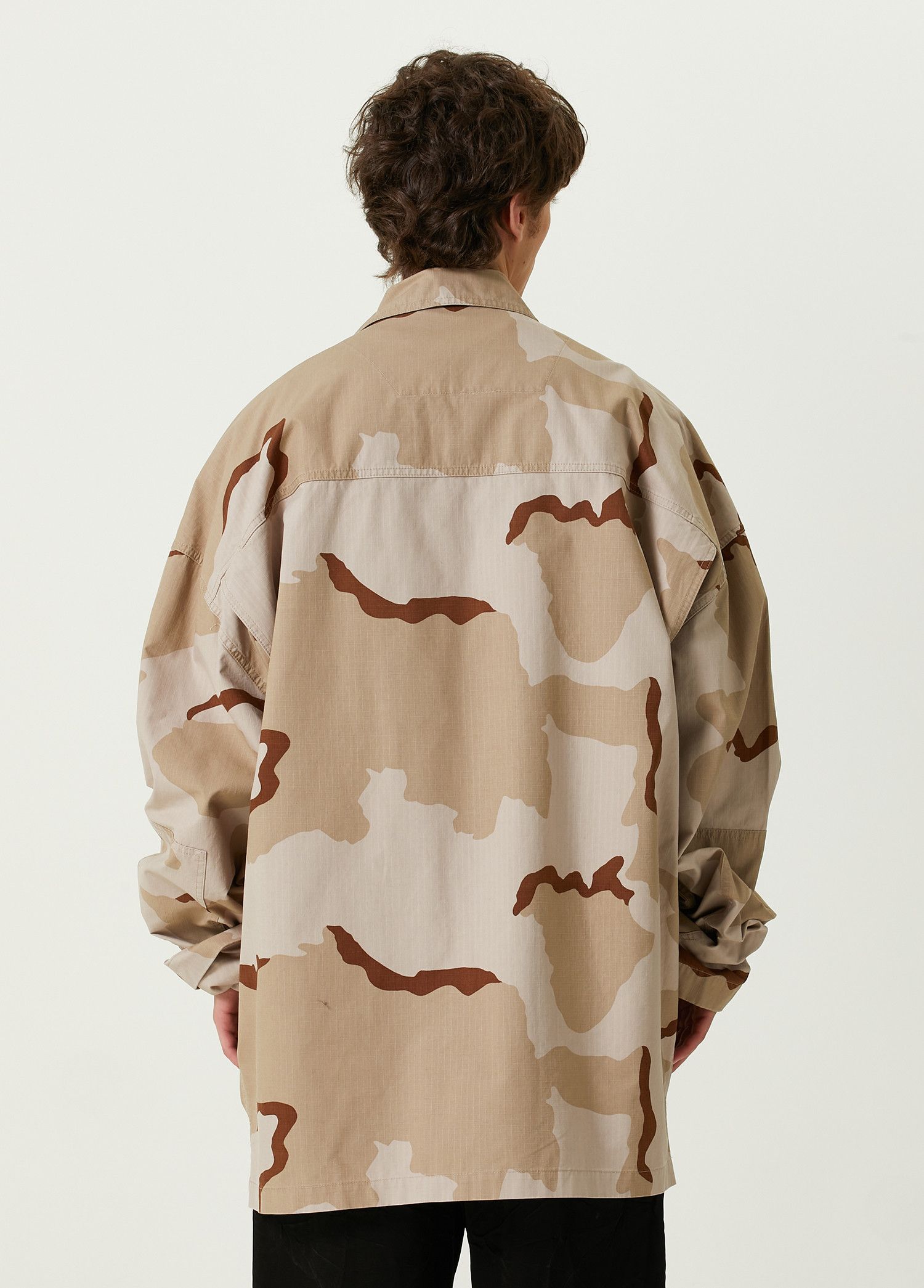 Balenciaga BB Corp Cargo Shirt Large Fit Khaki Size US S / EU 44-46 / 1 - 2 Thumbnail